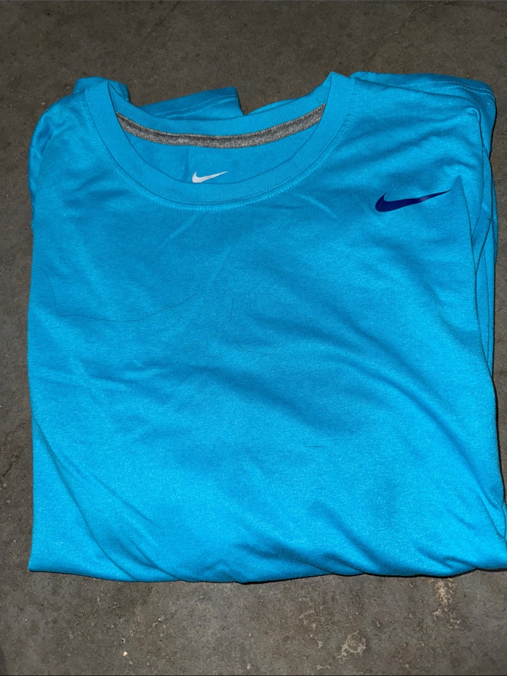 Nike Men’s Dri-FIT Long Sleeve Shirt — Blue